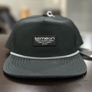 Melin Hydro Coronado Brick Black Snapback Hat Classic